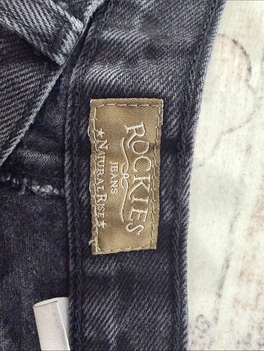 Rockies Straight Black Jeans - Classic Five-Pocket Denim - Picture 2 of 5
